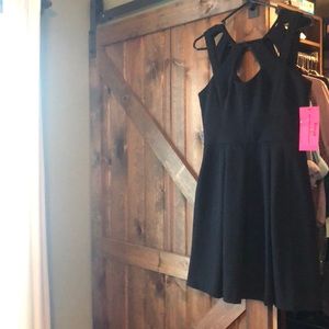 Betsy Johnson LBD neckline cut outs - SS 8